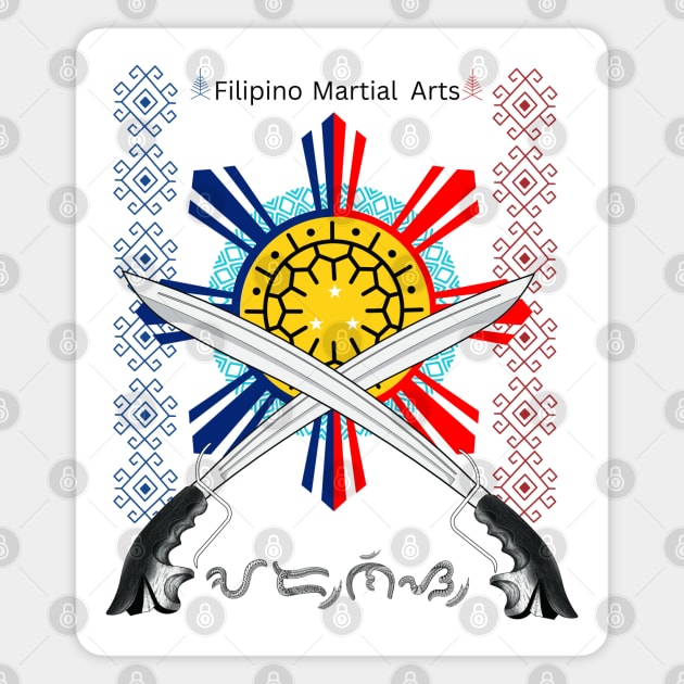 Filipino Martial Arts (FMA) / Baybayin word Arnis Magnet by Pirma Pinas